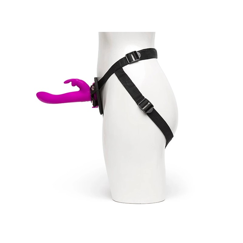 Strap-on z penisem - Happy Rabbit Vibrating Strap-On Harness Set Purple